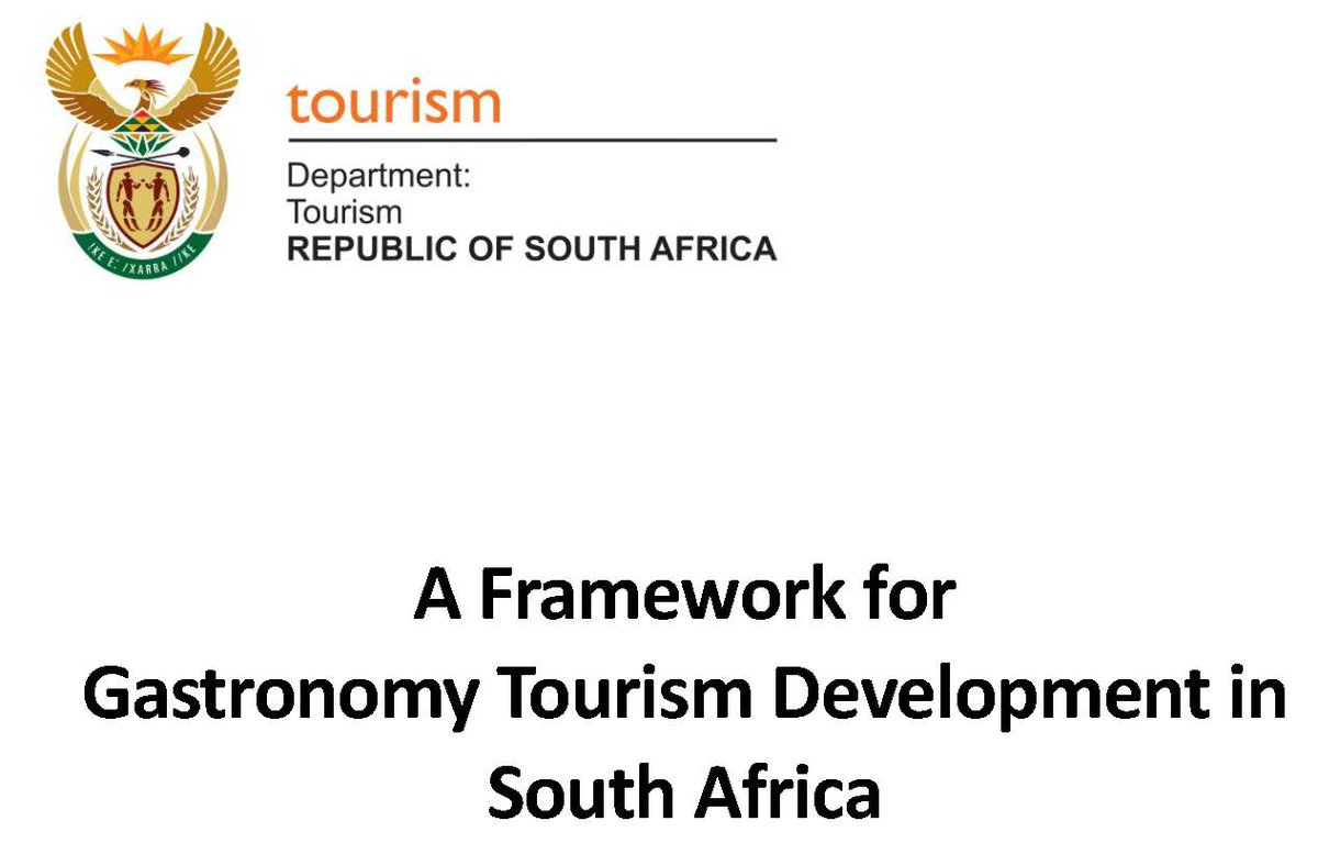 The Framework for #GastronomyTourism Development in SA is now available at tinyurl.com/48ba5a8p.  
#gastrotourism
#WeDoTourism
