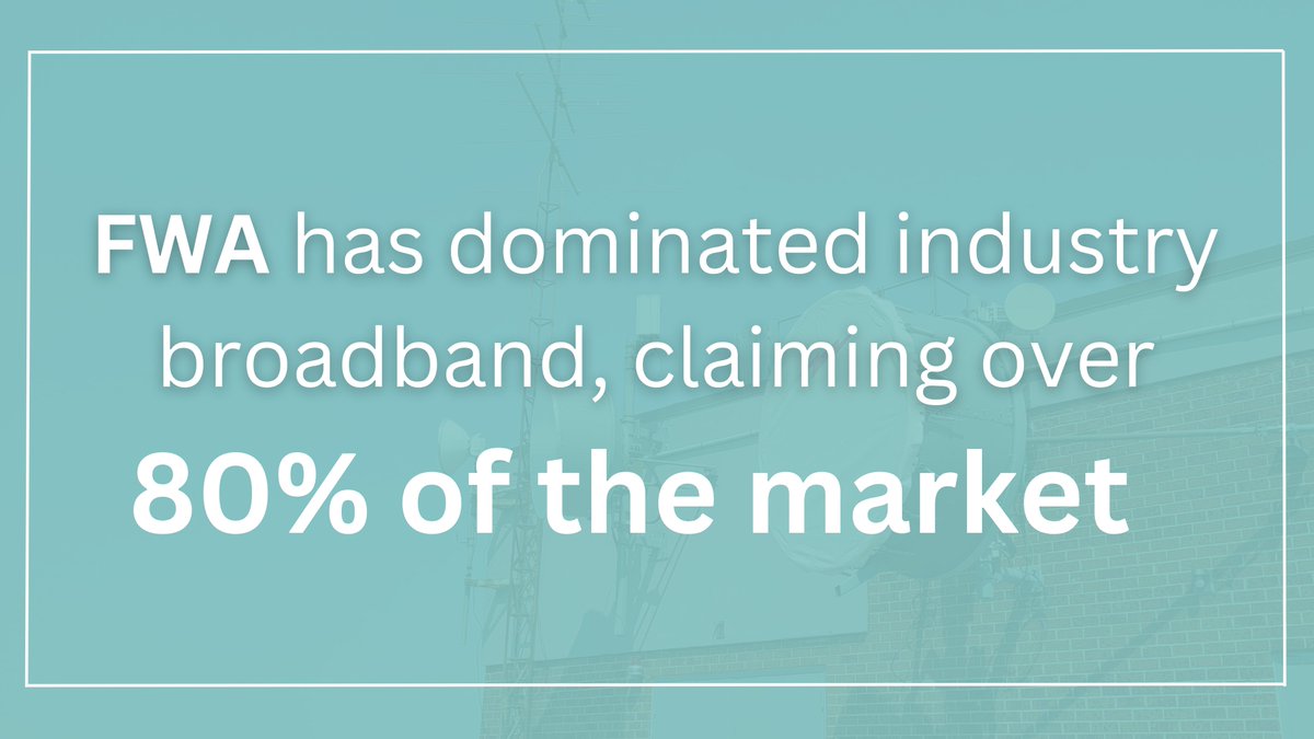 TERAGO_Networks's tweet photo. "Research from New Street and Recon Analytics indicates that close to 20% of #FWA gross additions are entirely new to #broadband, indicating expansion in the fixed broadband market."

Read the full article here: https://t.co/EIbFSKsbHP https://t.co/eXf4eNv6mw