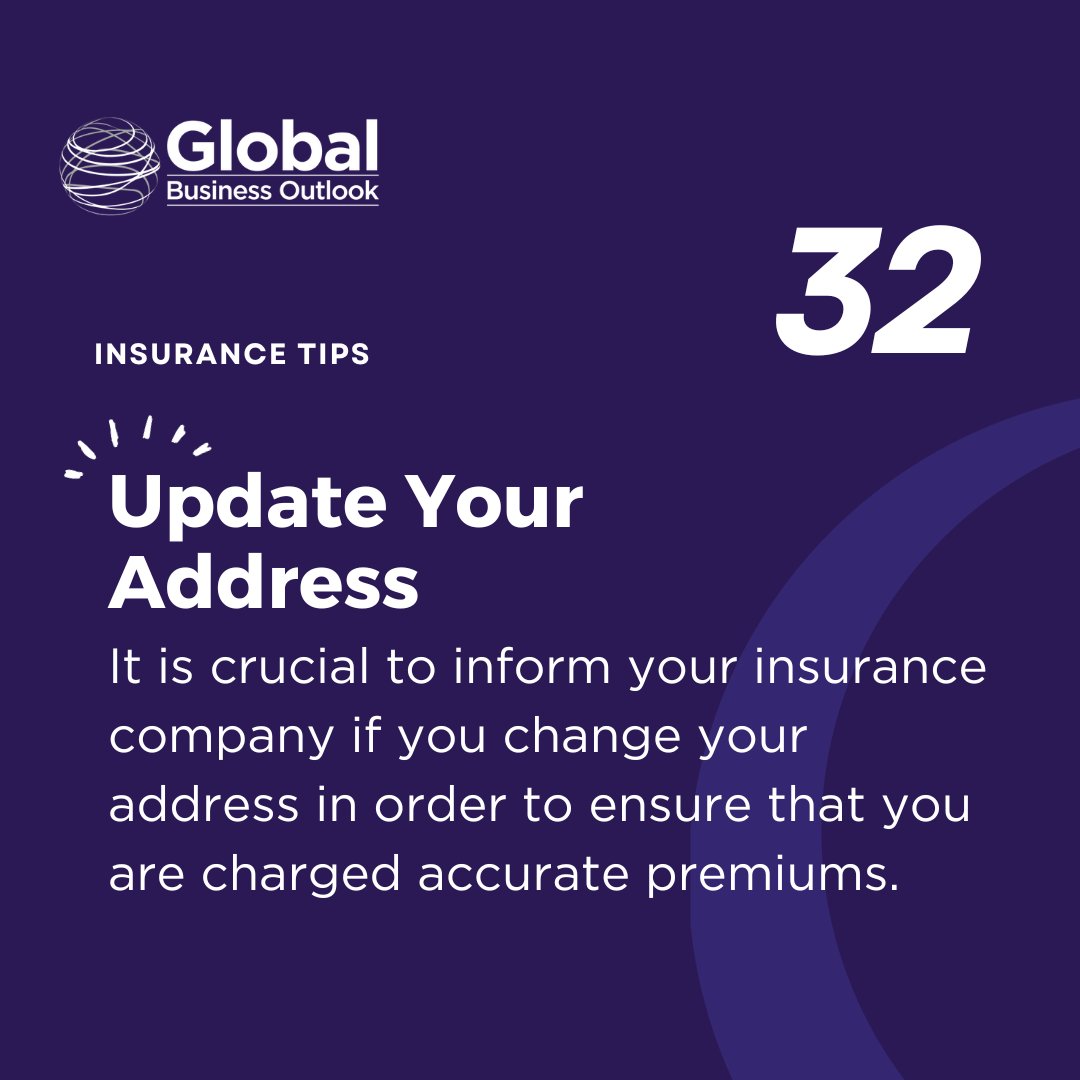 gbomagazine's tweet image. #insurancetips

Update Address for Precise Insurance Premiums

Updating your address with your insurance company is vital to ensure accurate premium charges. Keep them informed for financial accuracy.

#globalbusinessoutlook #updateaddress #insurancepremiums #financialaccuracy