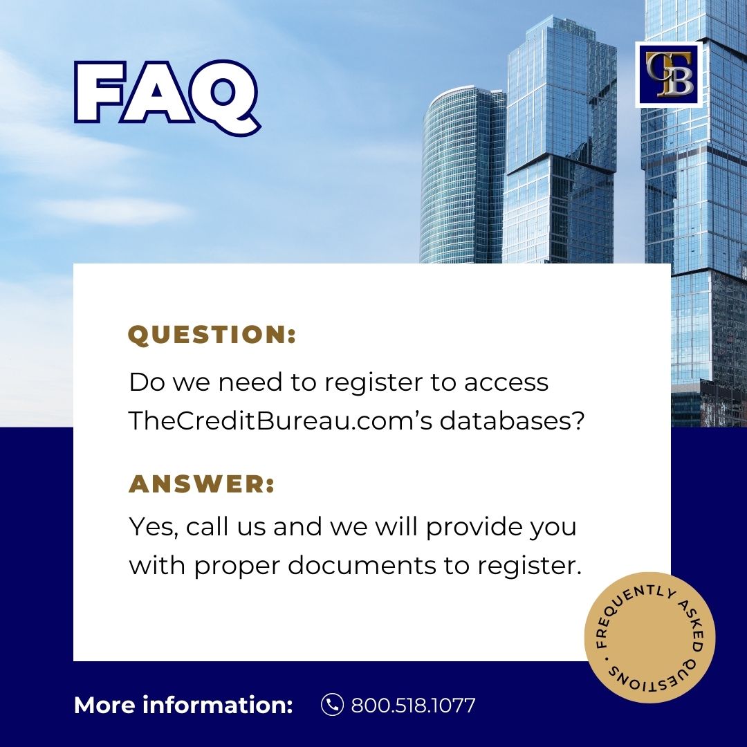 thecreditbur's tweet image. Whether you&apos;re an employer looking to make the right hires, an individual safeguarding your identity, our databases are designed to support you every step of the way.

Visit our website at thecreditbureau.com

#ToolsForSuccess #DatabaseAccess