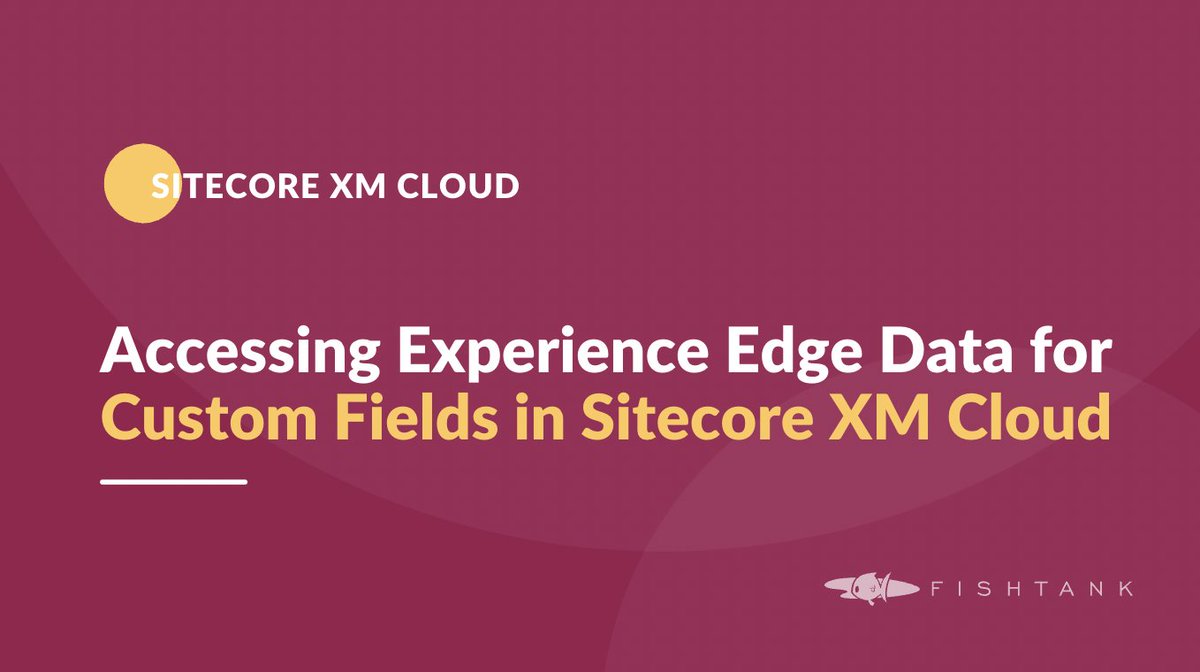 Discover the practicalities of integrating #ExperienceEdge data for custom field creation in <a href="/Sitecore/">Sitecore</a> #XMCloud.

🔗 Read more: ow.ly/YjlQ50Q7htw