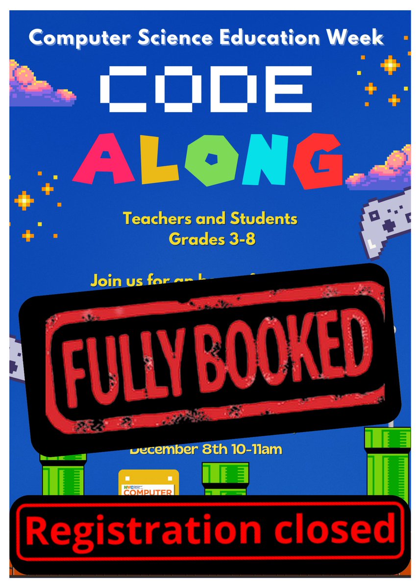 _nipz_'s tweet image. 🚀 CS4ALL Code-Along hits a new milestone! 💻 70 teachers are on board, and we are fully booked! Exciting potential for 1500 students to code during CSED week! 🌐 An amazing accomplishment! 🎉 Let's keep it going! 💪🏿#CSEDWeek #CSforAllNYC @CSforAllNYC