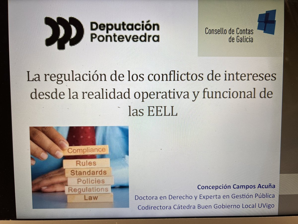 mccamposacunha's tweet photo. #ConflictodeIntereses #PlanesAntifraude
Encantada de impartir el #Tallerpráctico para la prevención y gestión de los conflictos de intereses organizado por #ConsellodeContas @depo_es
#PublicCompliance #FNGEU 🇪🇺 👇🏼 https://t.co/40BRFOpwQ6