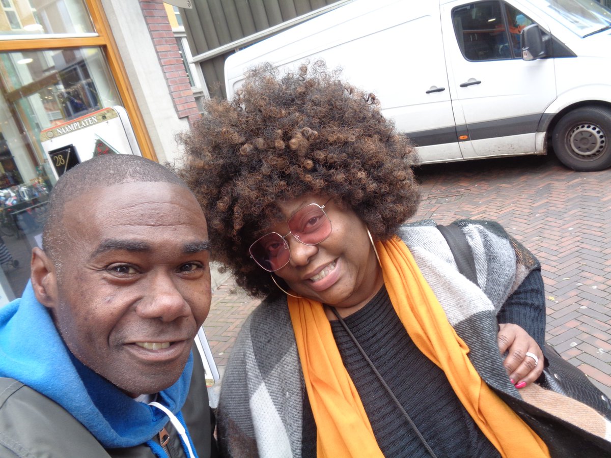 mikey mike@amsterdam with singer-songwriter michelle david
@rodesia2 
#nicebeautifulvoice 
#singersongwriter 
#newyork 
#amsterdam 
#michelledavid 
#gospel 
#thetruetones 
#tour 
#toffedame
#presentatrice