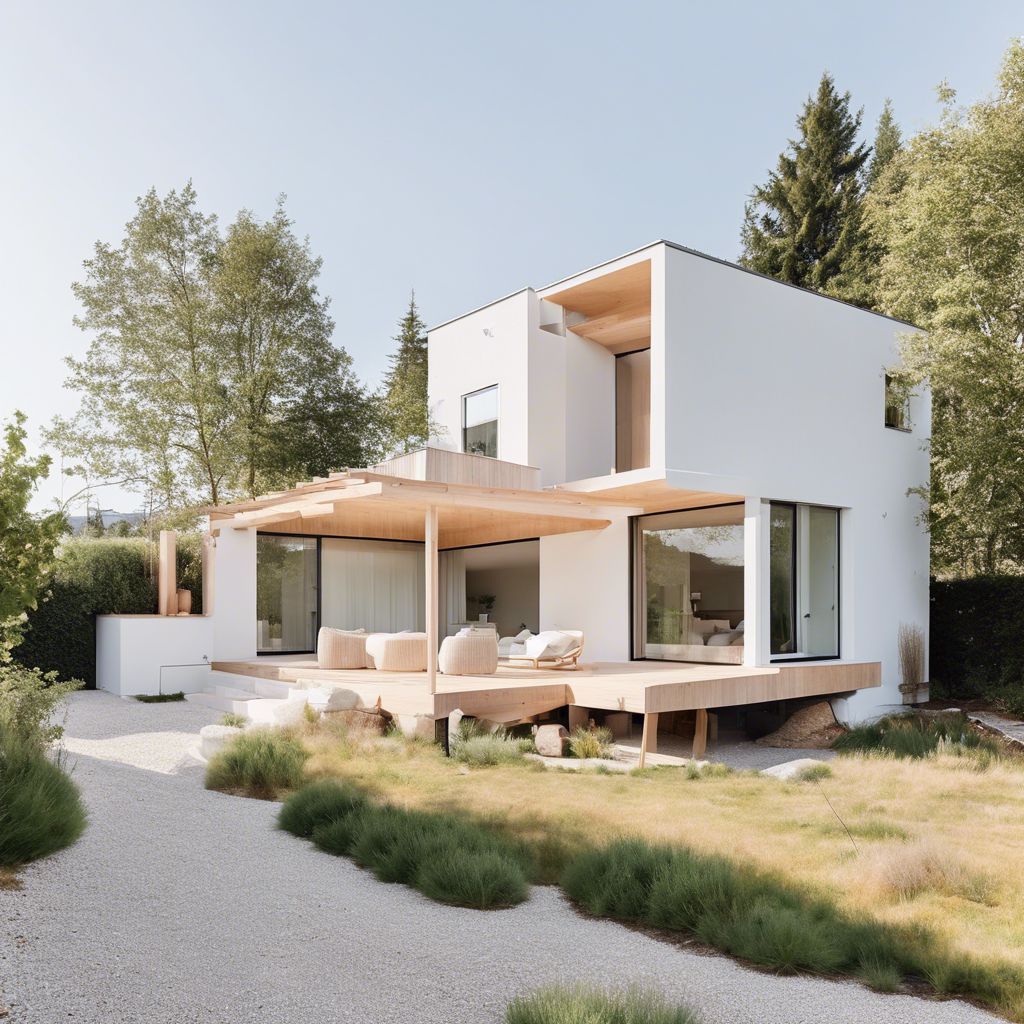 🏡✨ Stepping into serenity with this stunning Scandinavian-style exterior! Who else dreams of a home like this? 🌿 

ScandiStyle #DreamHome #NatureMeetsDesign #ScandiExteriors #ModernMinimalism #NordicHomes #EcoChic #SleekDesign #NatureHarmony #ArchitecturalBeauty