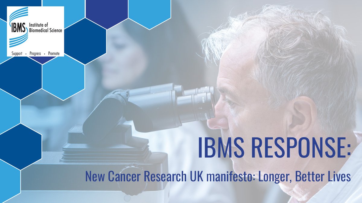 The IBMS supports <a href="/CR_UK/">Cancer Research UK</a>'s new manifesto which claims that 20,000 annual UK cancer deaths are avoidable. It’s time pathology services are recognised as integral to all clinical pathways, and as a significant enabler of elective and cancer recovery.
ibms.org/resources/news…