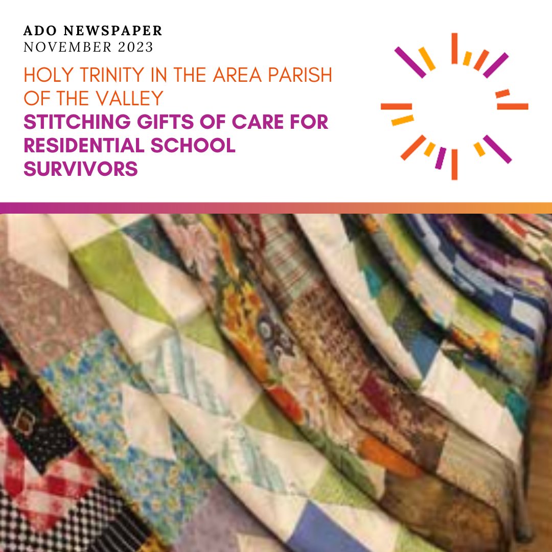 Diocese of Ottawa (@ottawaanglican) on Twitter photo Quilters at <a href="/ValleyAnglicans/">Parish of the Valley</a> Holy Trinity #Anglican Church in Pembroke, Ont. are using their talents to further #reconciliation - making quilts for residential school survivors @quilt4survivors Read the story here: bit.ly/3MYzlSz Quilters at <a href="/ValleyAnglicans/">Parish of the Valley</a> Holy Trinity #Anglican Church in Pembroke, Ont. are using their talents to further #reconciliation - making quilts for residential school survivors @quilt4survivors Read the story here: bit.ly/3MYzlSz