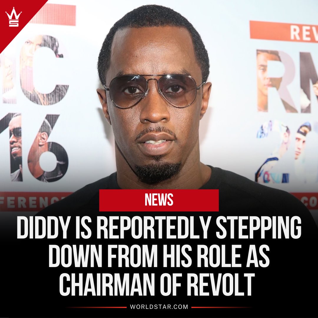 According to reports, #Diddy is stepping down from his role as chairman of Revolt. Sources say his goal was to prevent the accusations he is facing from distracting revolt’s mission or success. We will update you here as the story progresses.