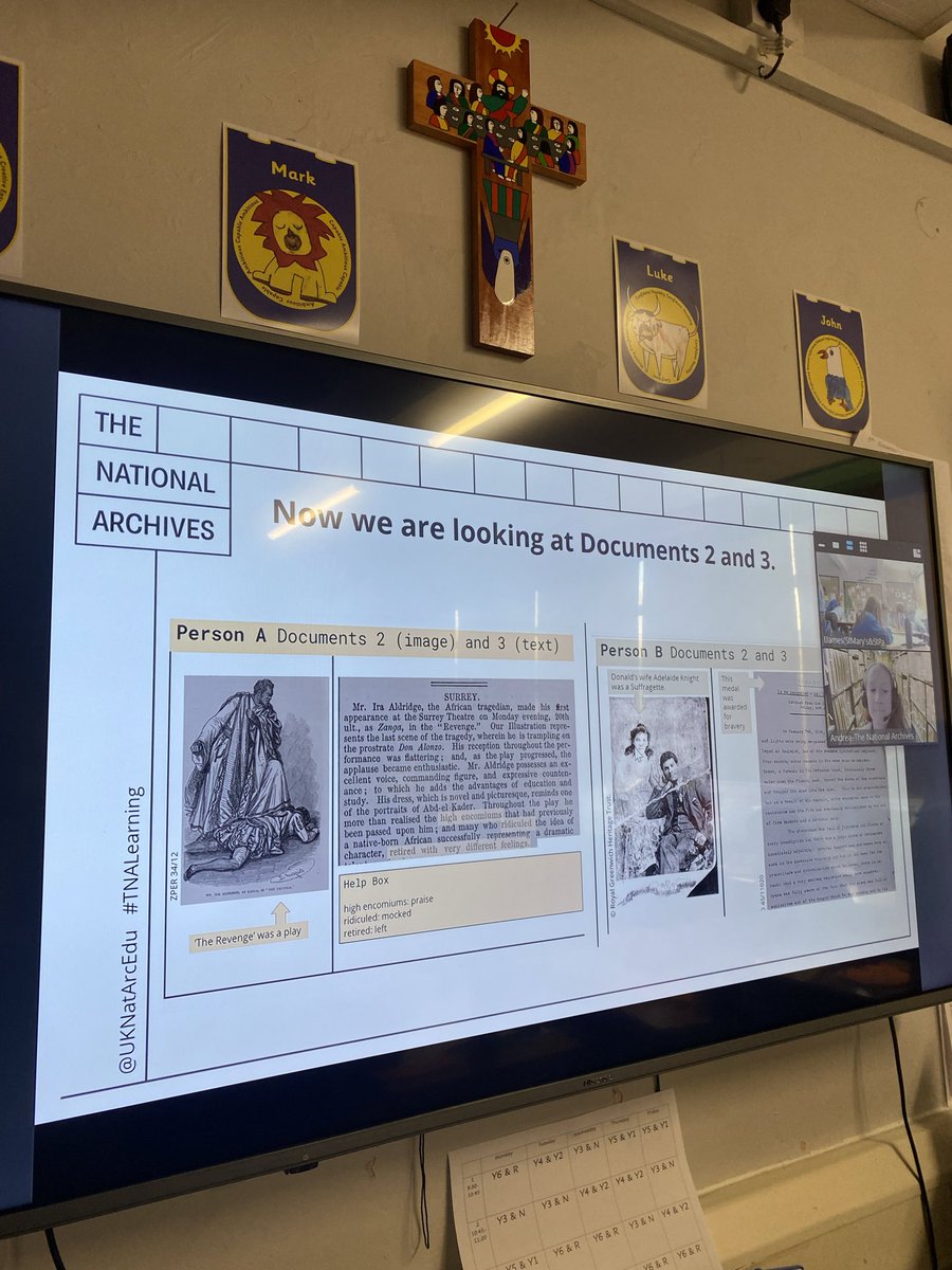 MissJames1405's tweet photo. Today, Blwyddyn 6 had an online Workshop with @UkArchives!! 📖
The children worked in groups to look at a Victorian census and compared two different people. 
Diolch yn fawr!! @UkArchives and Da Iawn Blwyddyn 6!! 📚📚 @stmarypatrick https://t.co/8QNJbSo07H