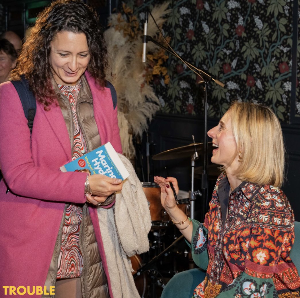 TheTroubleClub's tweet photo. A woman who needs no introduction: the phenomenal Marina Hyde. What an absolutely fantastic evening, discussing everything from The Spice Girls to Politicians. We loved this night! 

Images by @Alice_Lub
Listen to the full podcast here: https://t.co/fOfFvs4xK2 https://t.co/tgrK6iZkrC