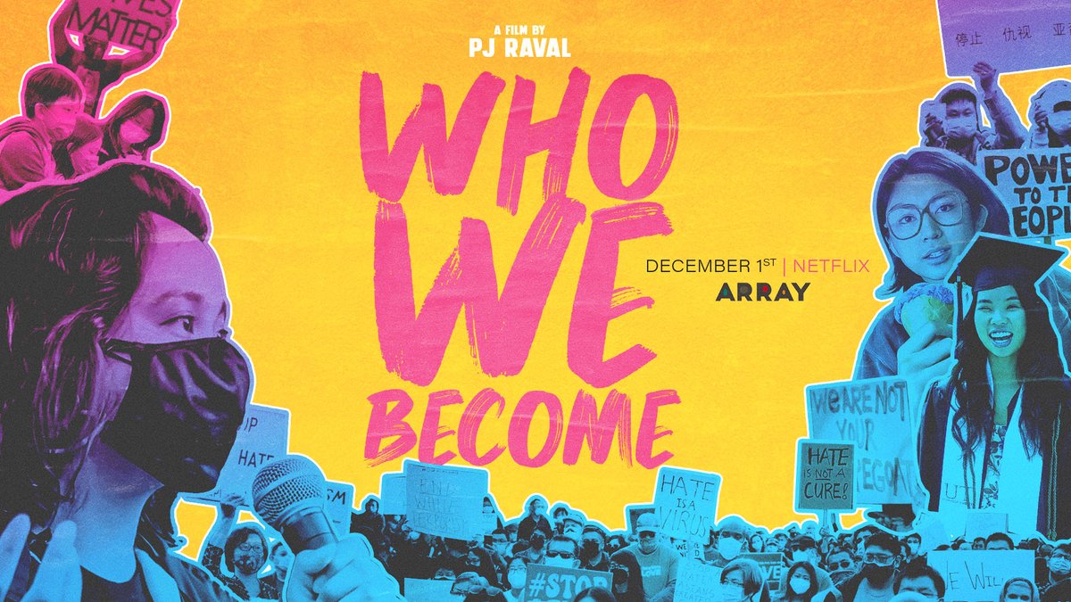 Join us this Friday, Dec 1 for the @Netflix premiere of WHO WE BECOME, directed by <a href="/pjraval/">PJ Raval</a>. 

<a href="/WhoWeBecomeDoc/">Who We Become Documentary</a> follows three Filipino women, each coming into their political consciousness and discovers themselves during a pivotal moment in their lives. 

#WhoWeBecomeDoc #Filipino