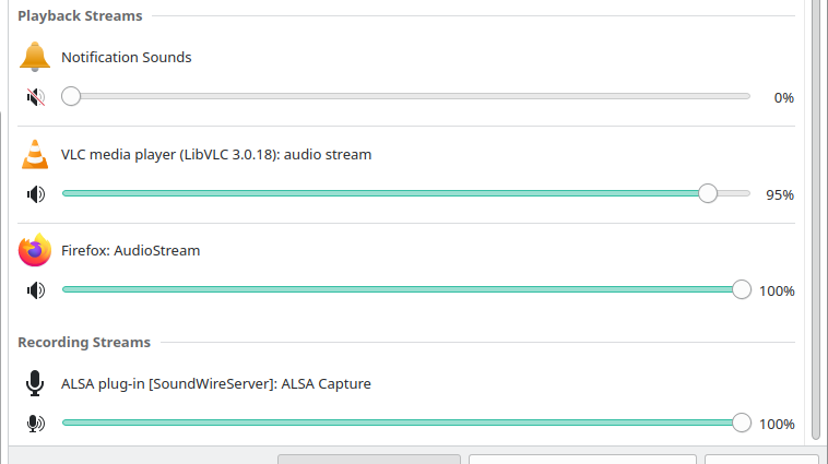 ancientmre's tweet image. #IndieDevs streaming...

Struggling a bit w/ #XStreaming on phone.

So, launched stream on server in #BoilerRoom using Firefox (Chrome #pulseaudio stream wasn't recognized).
Launch #SoundWire server.
SoundWire client on phone, connect 2 server IP.
Audio! ty 4 vibes! 🎶