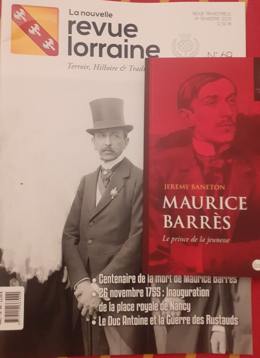 jeromebesnard's tweet photo. Barrès doublement au courrier ce soir ! Le centenaire de sa mort approche et l'on se retrouvera samedi 2 décembre à Charmes (#Vosges) et le lundi 4 décembre à Paris 6e pour commémorer tout cela. #Lorraine @ed_verbehaut @InstitutILIADE https://t.co/BEnQekKZ3P