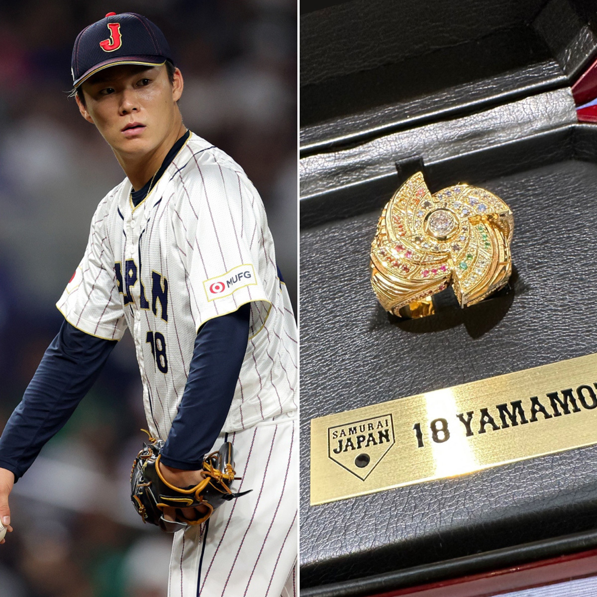 Yoshinobu Yamamoto's World Baseball Classic ring is next-level 🤯