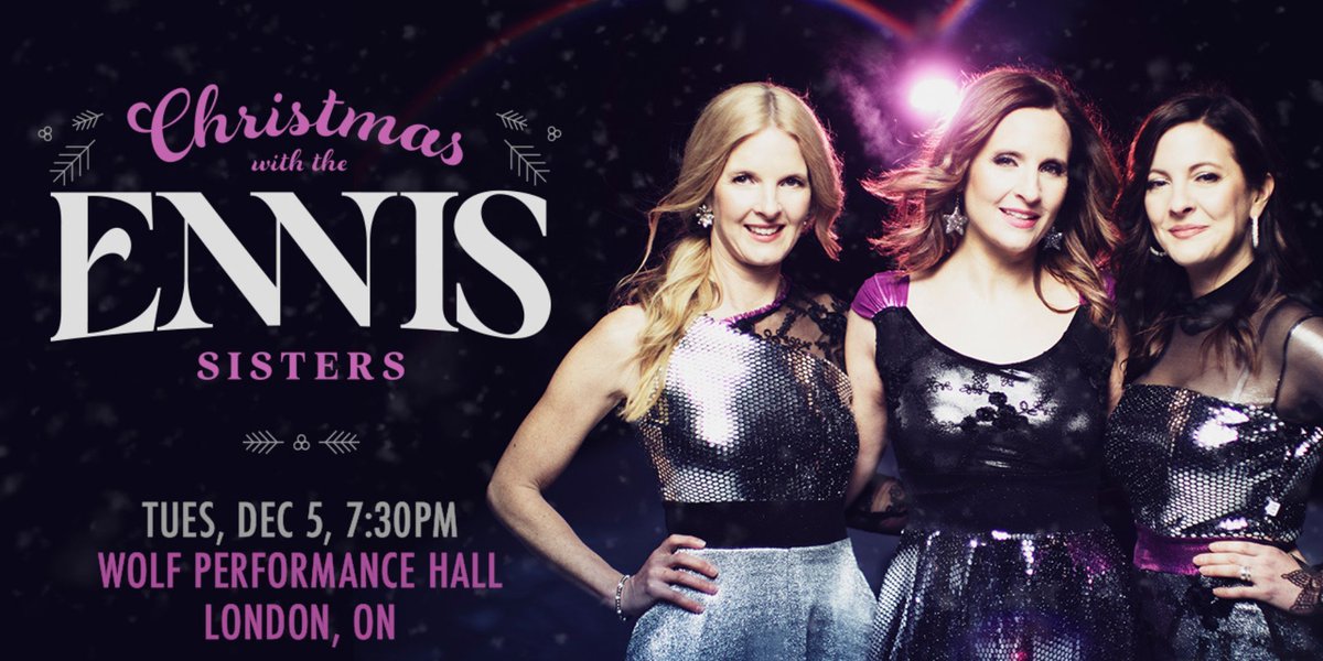 NEXT WEEK! @ENNISmusic is in #LdnOnt for their Christmas concert at the Wolf! Come see Newfoundland's Juno Award winning trio perform original music and Holiday classics. Few tickets still available. buff.ly/46DeJGq