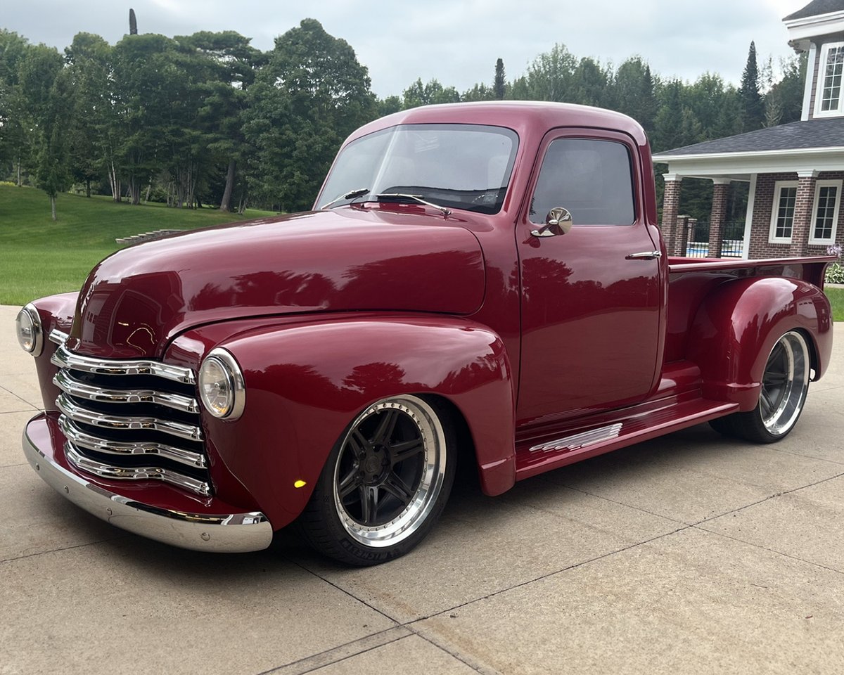 Barrett_Jackson's tweet image. Modern performance in a vintage package! This 1954 @Chevrolet 3100 pickup has undergone a custom transformation and is powered by a new #ChevroletPerformance #LT4 backed by a 6-speed manual transmission. Selling with No Reserve, January 20-28.

Learn more: bit.ly/SD24TW-1954Che…