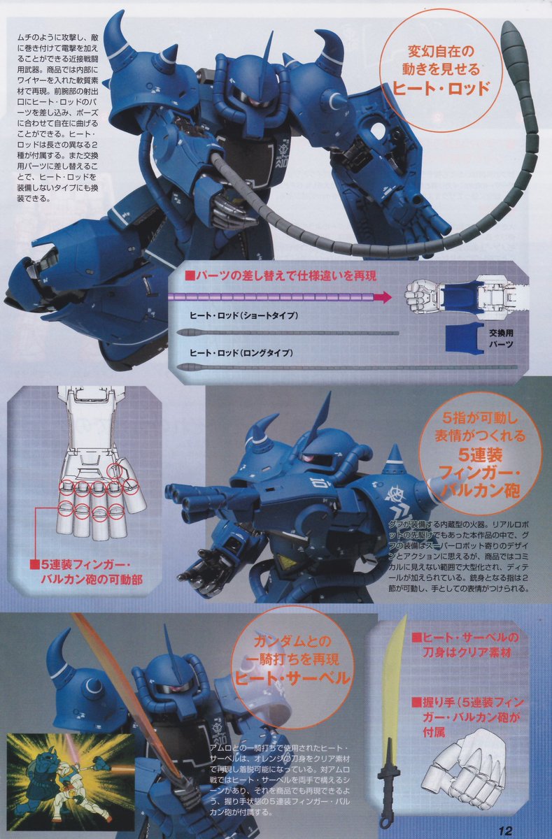 GokinMr's tweet photo. [Scan Riviste] Bandai : Gundam MS-07B GOUF “Mobile Suit Gundam” Gundam Fix Figuration Metal Composite https://t.co/5DXv3ak5TD #ガンダム #魂ウェブ商店 #デスサイズ #カトキハジメ #ガンダムデスサイズヘル #GFMC #BANDAI https://t.co/XYFanJZqNo