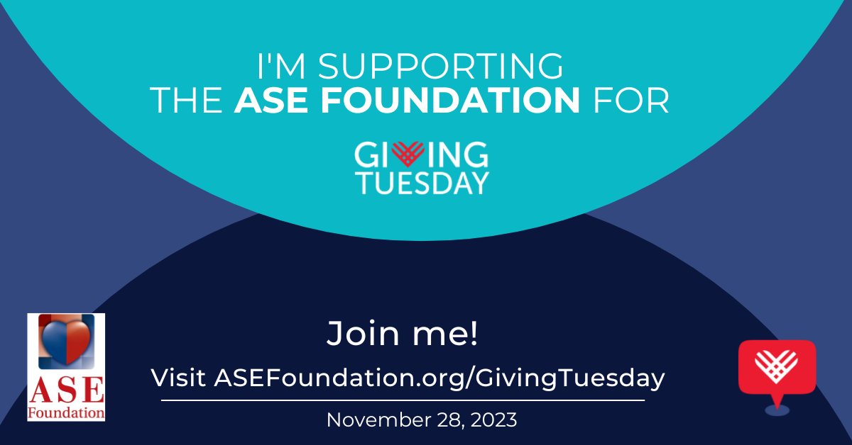 Join me in supporting the #ASEFoundation and @ASE360 on #GivingTuesday!