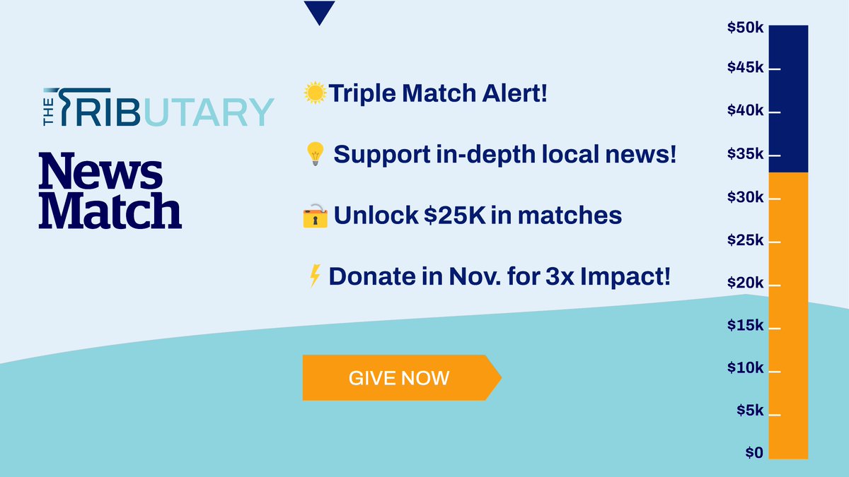 The Tributary (@thejaxtrib) on Twitter photo We're near our fundraising goal to sustain high-impact investigative journalism, but we need your help. This #GivingNewsDay, help us meet our $50,000 goal. Today, #NewsMatch and <a href="/duPontFund/">Jessie Ball duPont Fund</a> will match our readers' donations dollar for dollar.
jaxtrib.org/donate We're near our fundraising goal to sustain high-impact investigative journalism, but we need your help. This #GivingNewsDay, help us meet our $50,000 goal. Today, #NewsMatch and <a href="/duPontFund/">Jessie Ball duPont Fund</a> will match our readers' donations dollar for dollar.
jaxtrib.org/donate