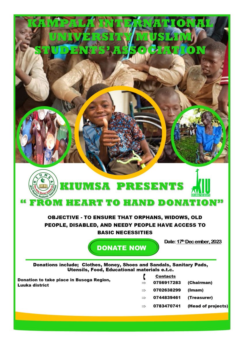 However have anything u nolonger use, like shoes, clothes, sandals, food, money ..u can donate it to the needy en they celebrate Christmas with smiling face .    We are donating to the people of LUUKA in busoga region...........#luuka #busogaregion #busoga.#kiu @kiuvarsity