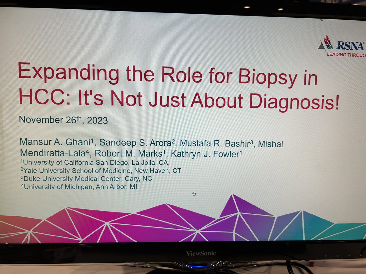 It's time to move beyond HCC vs not HCC- learn about what we need to know in this exhibit #RSNA23