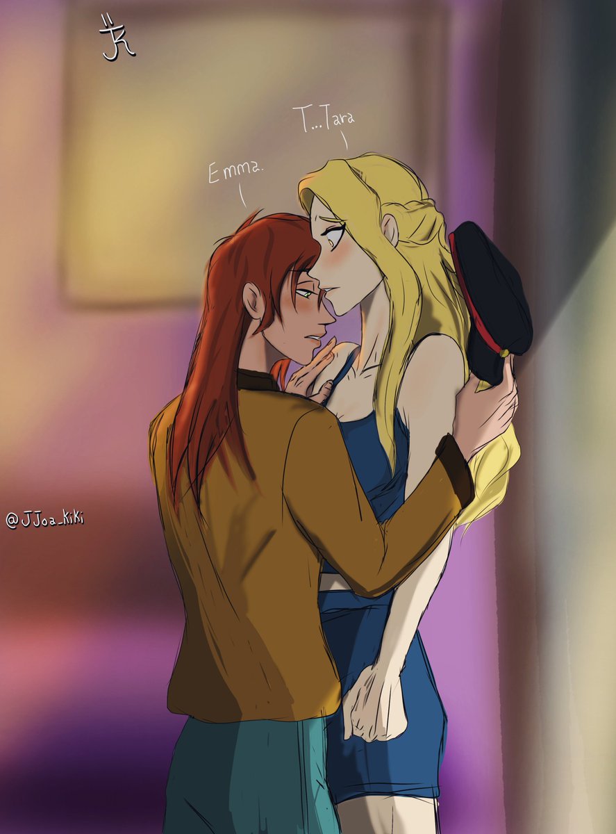 les hice fanart me obsesioné con ese webtoon GL 😩💞 #cartasenlaparedwebtoon #cartasenlapared #taraxemma #comicgl #girlslove #GL #fanart