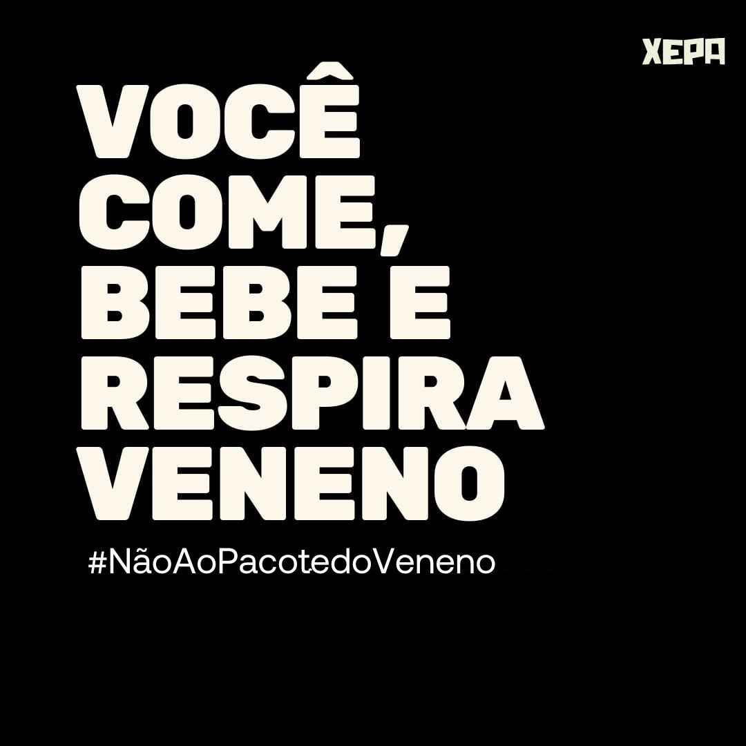 semagrotoxico's tweet photo. Você já come, bebe e respira agrotóxicos. Mas o que está ruim, pode piorar muito com a aprovação do Pacote do Veneno. #NãoAoPacotedoVeneno https://t.co/gSelpu5Bky