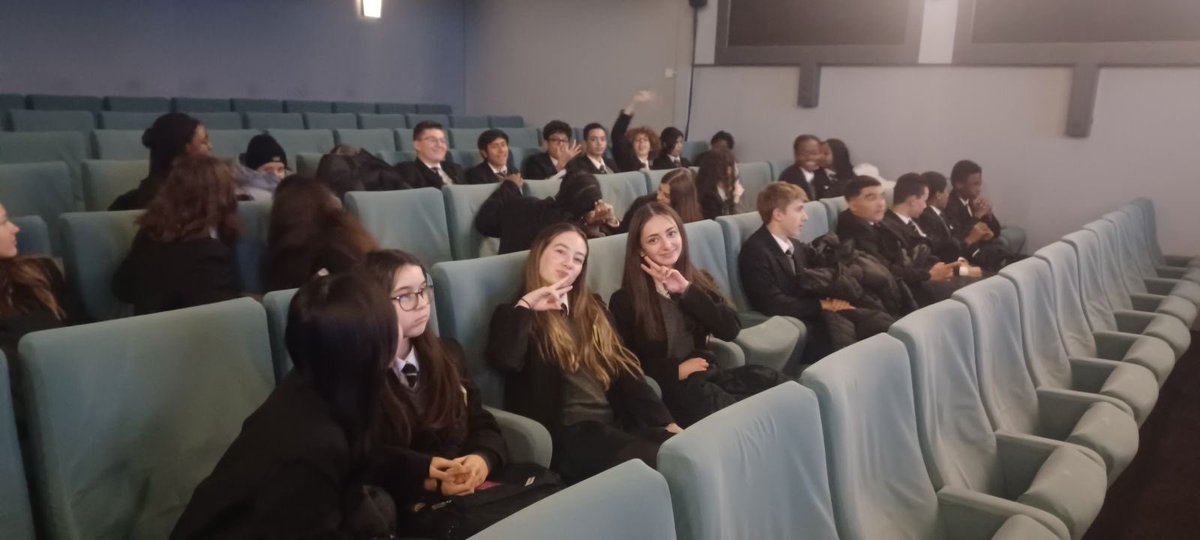 CA__MFL's tweet photo. The trip to the @ifru_london was a total success today! Y10s learnt about French and Belgian comics, diving specifically into 'Les aventures extraordinaires d'Adele Blanc-Sec' before watching its movie adaptation. A fantastic experience to flourish in their French learning! 🇫🇷 https://t.co/XoEwyHWrBC
