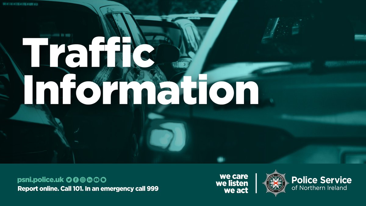 Road users are advised of closures in the Comber area following a road traffic collision at the Gransha Road junction with the Lisleen Road South. Local diversions are in place. Please avoid the area and seek alternative routes for your journey.