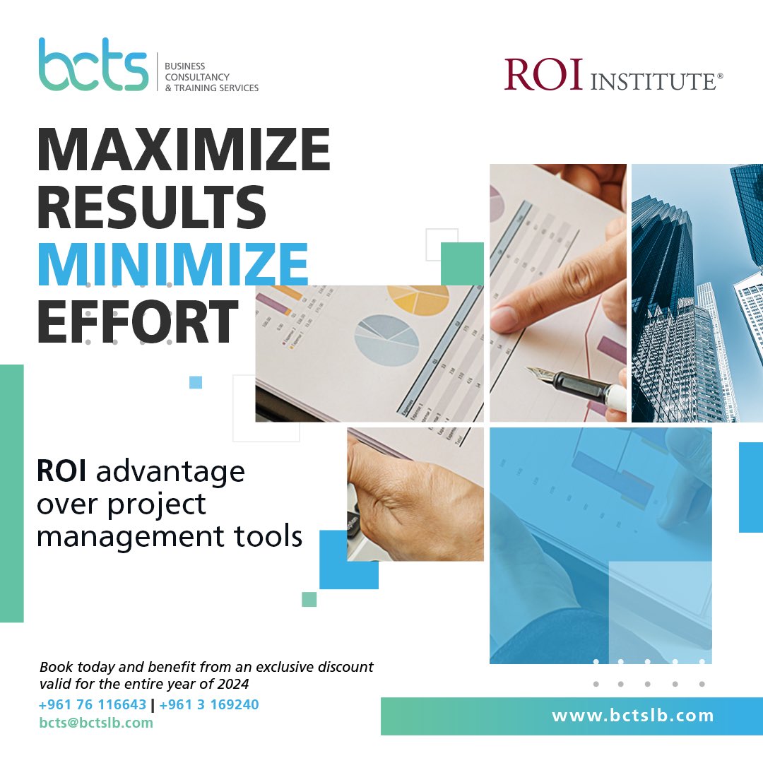 Embrace strategic consultancy, interactivity, and results-driven project management by choosing BCTS as your trusted partner in 2024.

+961 76116643 | +961 3 169 240

bcts@bctslb.com
bctslb.com.

#bcts #bctslebanon #gcc #mena #professionals #ROI #Projectmanagement