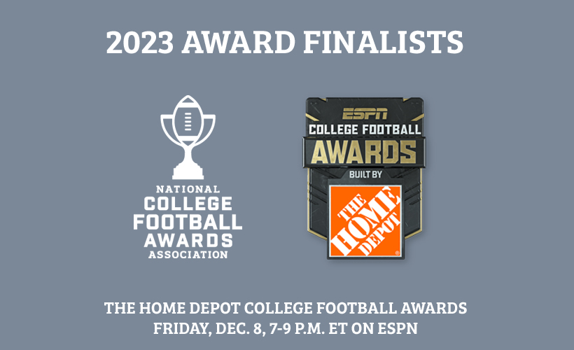 Here they are, the complete list of finalists for our 2023 awards, nine of which will be handed out on Fri., Dec. 8 on The @HomeDepot Award Show on @ESPN. bit.ly/47QhKEk