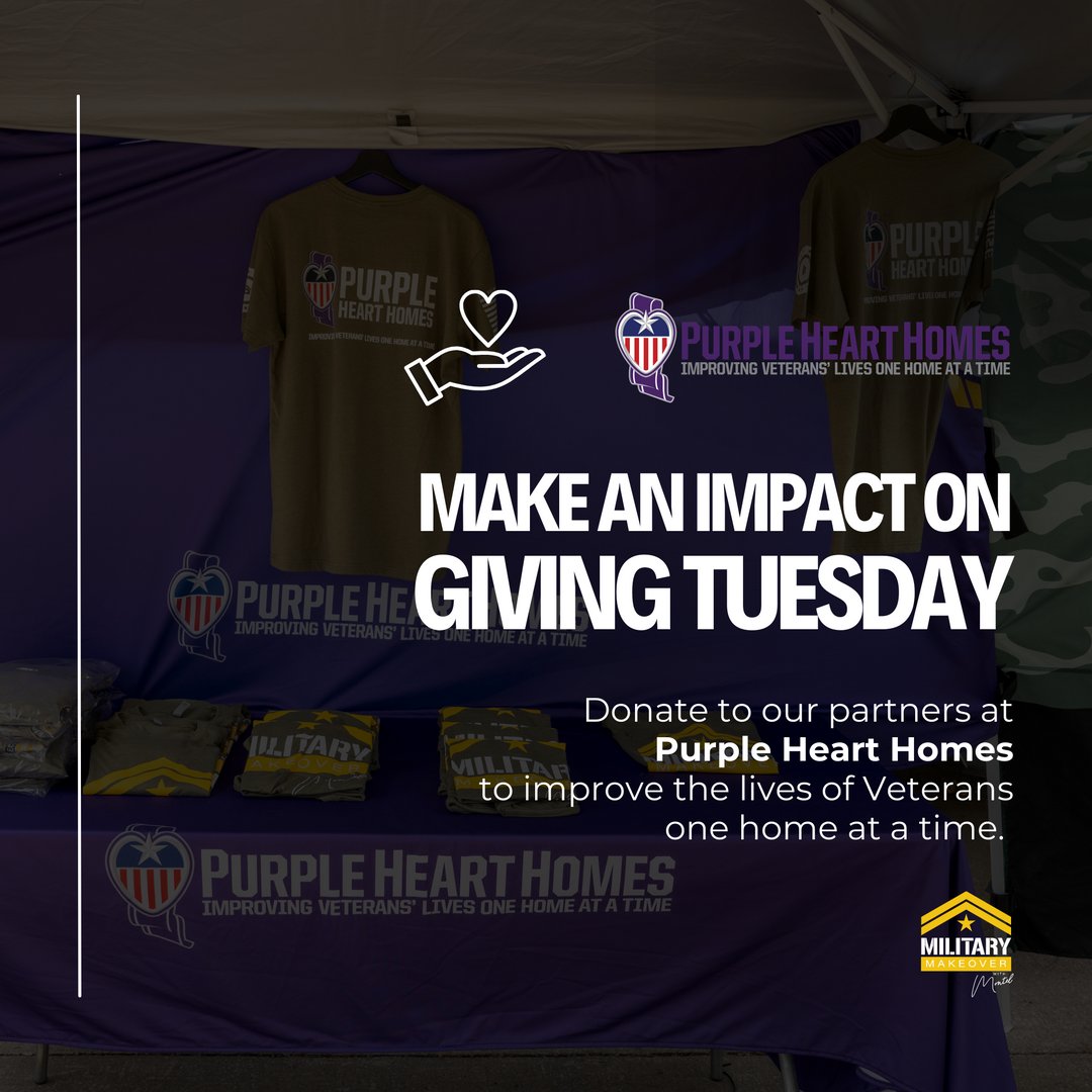 Montel_Williams's tweet photo. This season, @military.mkover proudly teams up with Purple Heart Homes to support military members and their families. Your contributions to @PHHTweet on #GivingTuesday make a real difference in veterans' lives.

Donate today to create a lifelong impact. 🙌🏾 https://t.co/fipPDpy3wb