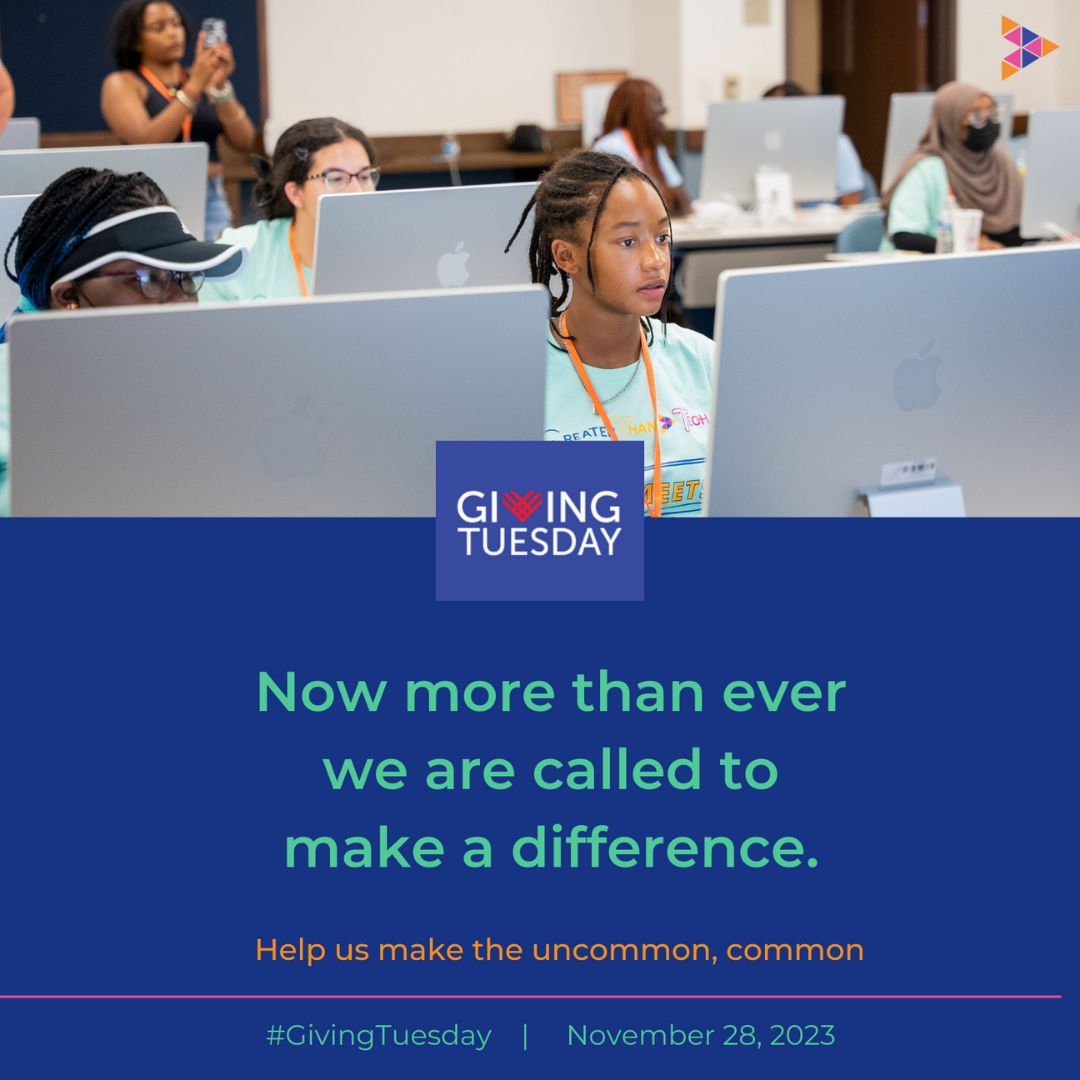 greaterthantech's tweet photo. Happy Giving Day! 🤝 Today is a special day dedicated to giving back to our communities and helping those in need. It's a day to spread kindness and positivity, and make a difference in the world around us. 🌎
#STEM #WomeninSTEM #GirlsandSTEM #GivingDay #GivingTuesday https://t.co/j1lGk4vul3