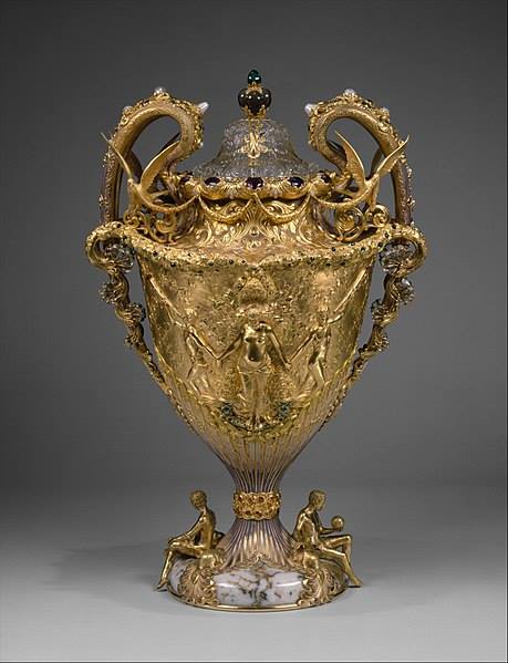 The Adams Vase (1893-1895) Oro, amatistas, espesartitas, turmalinas, perlas de agua dulce, cuarzos, cristal de roca y esmalte. Museo Metropolitano de Arte #arte