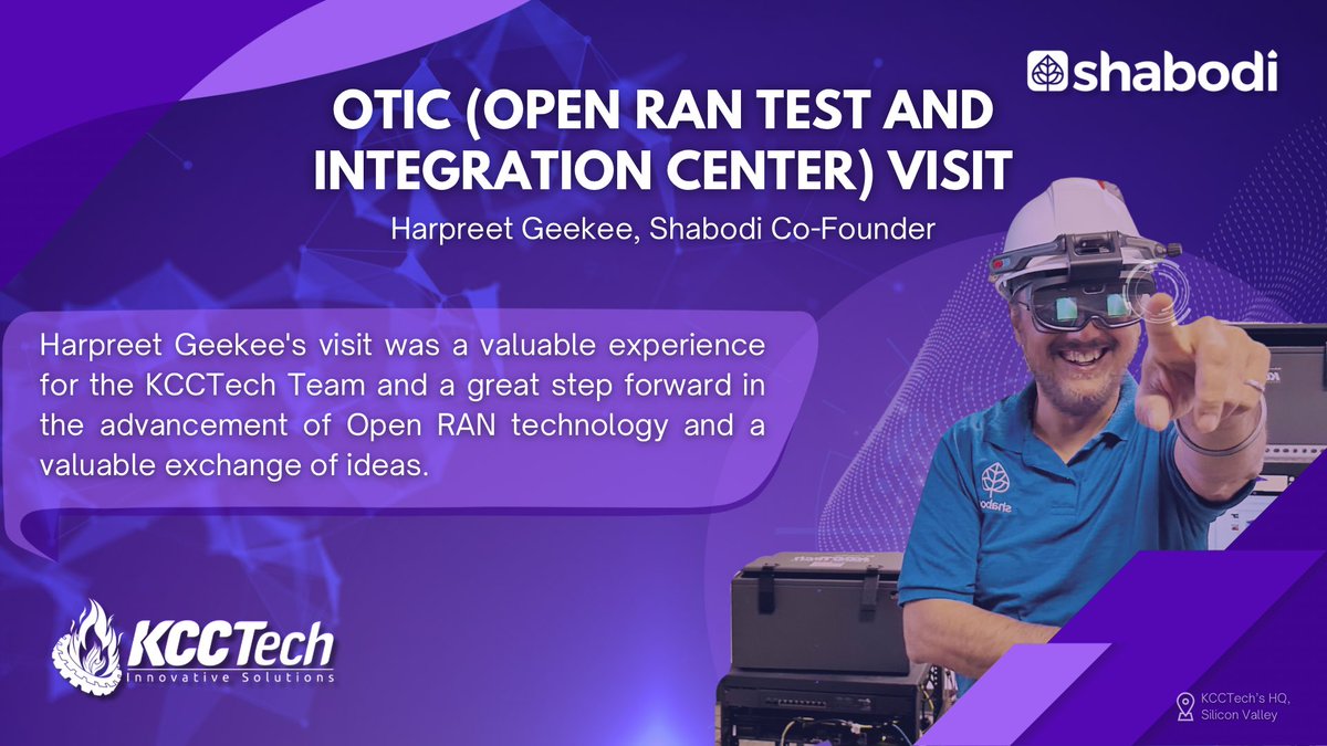 KCC_Tech's tweet image. KCCTech received a very special guest on our Headquarters in Sillicon Valley, thank you Harpreet Geekee, Shabodi  for the visit and the valuable exchange of ideas towards the Open RAN revolution. 👨🏻‍💻🦾📶

#Shabodi #KCCTech #OpenRAN #engineering #Telecom #Telecommunicationservices