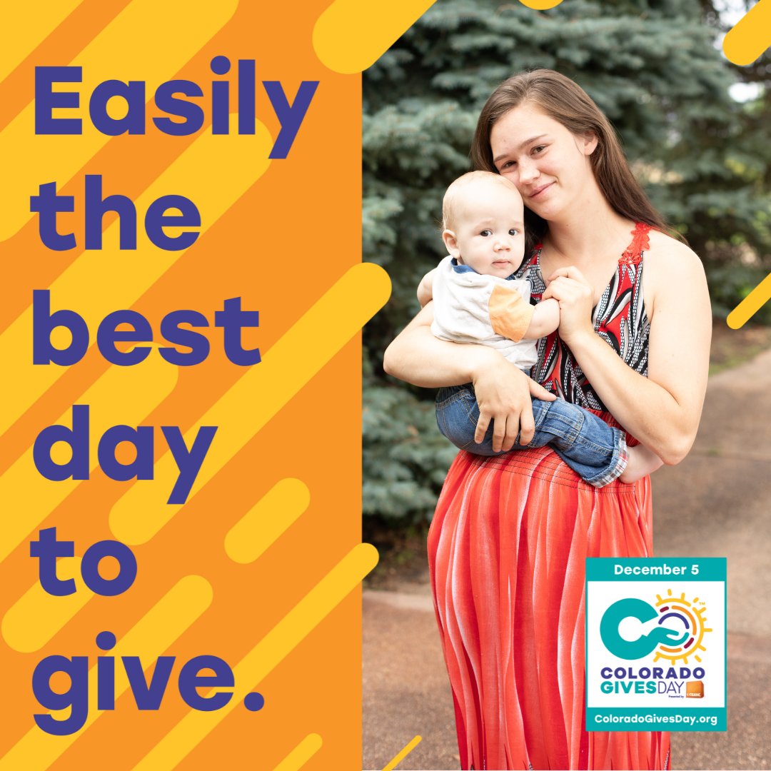 Colorado Gives Day is ONE WEEK away! 

This year, we are trying to raise $145,000; an anonymous donor will match every donation given up to $10,000! Just head to the link in our stories to donate today. Thank you for empowering teen moms!