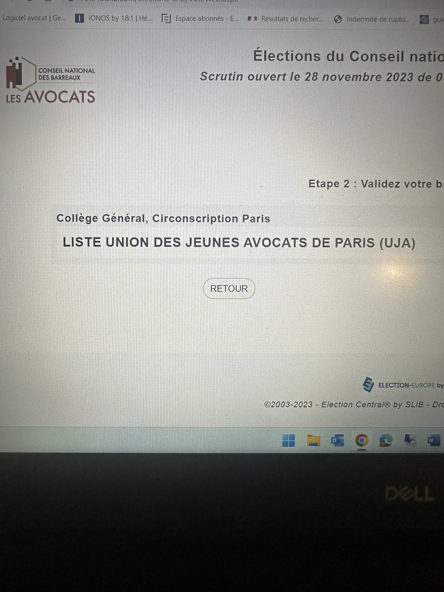Mcnassy's tweet photo. 🗳️A voté 😁
Pour les candidats de la liste de l’@UJAdeParis au @CNBarreaux https://t.co/uUtGAM6me8