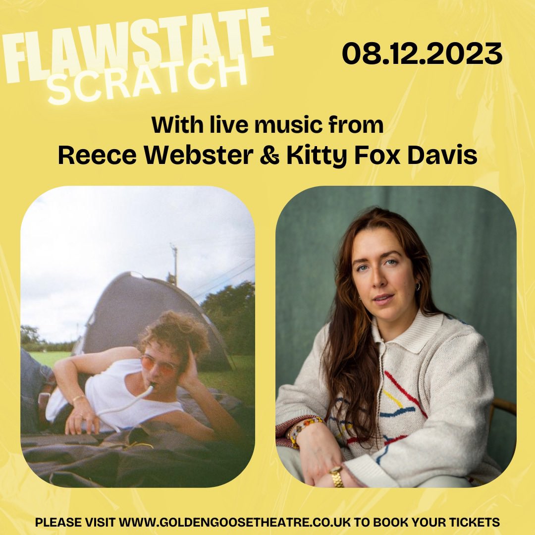 ⚡️FRIDAY’S LIVE MUSIC⚡️

From Reece Webster &amp; Kitty Fox Davis 

Book your tickets via goldengoosetheatre.co.uk/whatson/flawst… 🪩🪩🪩