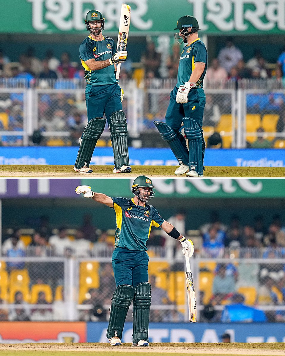 Glenn Maxwell does the impossible again 🤩does the impossible again
#INDvAUS