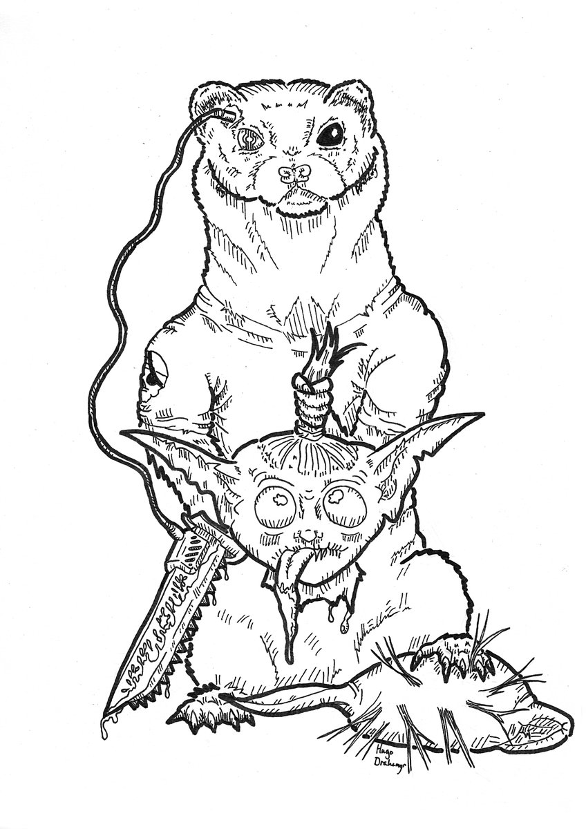 DrakemyrDesign's tweet image. Another day, stream and fan art of @PirateSoftware 
our goblin god