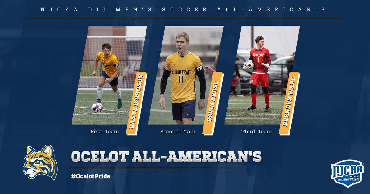 Schoolcraftmsoc's tweet photo. Congratulations to these 3 on earning All-American‼️

#OcelotPride https://t.co/W8V6b1nWq3