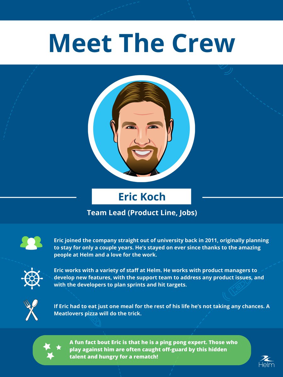 It's time for another "Meet the Crew"! Introducing you to the amazing individuals who make up our company. Next up, we have a stellar Team Lead, Eric!

#MeetTheCrew #GetToKnowUs