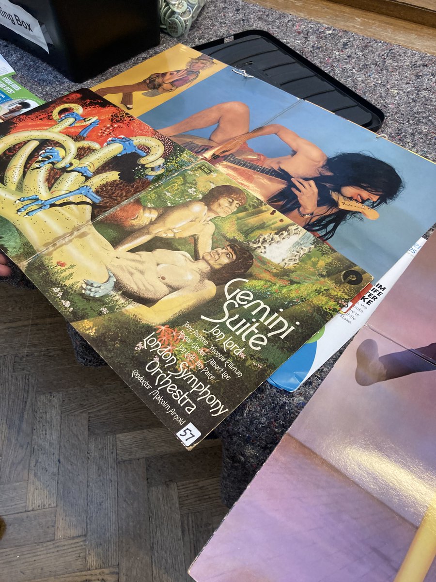 On tonight's <a href="/Bbcfrontrow/">BBC Front Row</a> Radio 4 715pm: Worst Record Covers at the <a href="/WilliamsonArt_/">Williamson Art Gallery & Birkenhead Priory</a>  with <a href="/juderogers/">Jude Rogers 💙</a> and <a href="/NiallHodson/">Niall Hodson</a>; Poet Fred D'Aguiar on For the Unnamed about a remarkable 1852 California horse race, and novelists v AI. bbc.co.uk/programmes/m00… Here's your amuse bouche...