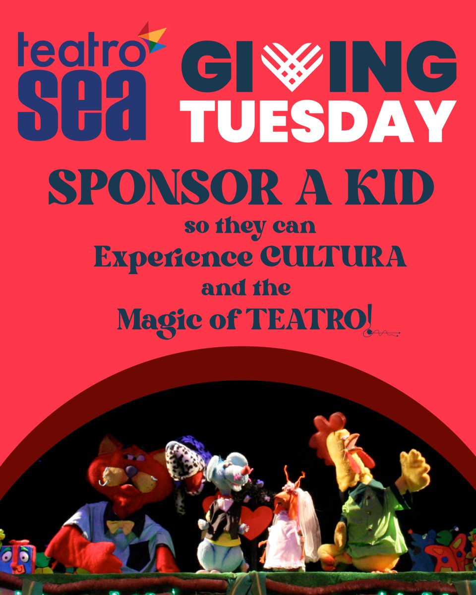 This Giving Tuesday, consider a donation to TEATRO SEA's Sponsor a Kid Campaign. 🎭 

Use the the link in our bio to make a donation:

Every child deserves to experience the joy and culture of theatre. 💖 #GivingTuesday #TeatroSEA #SponsorAKid