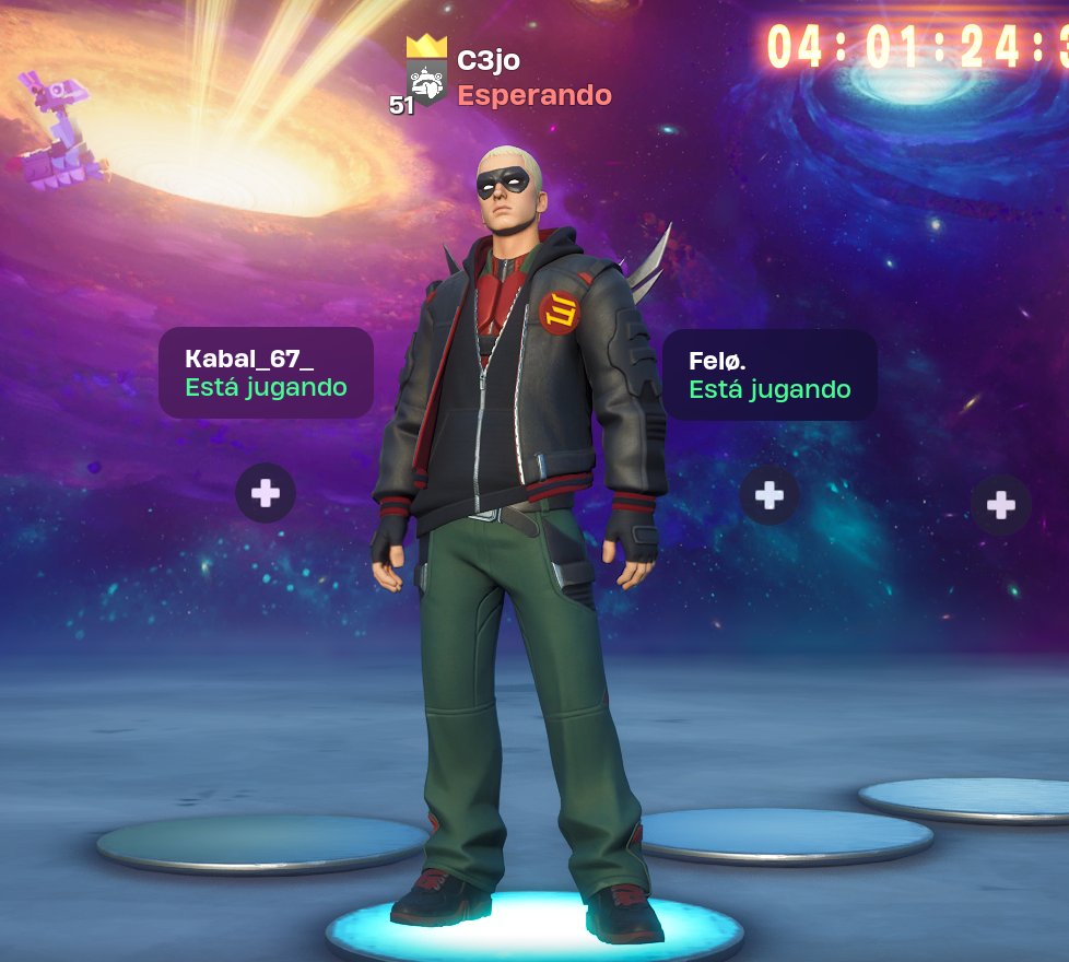 Gente sale sorteo de una skin (a tu elección) de Eminem?
Requisitos:
- Seguirme acá
- Retwit
- Sub en mi canal de fortnite: TCT C3jo
PD: si es que este twit pasa los 500 retwits sale 2 sorteos.