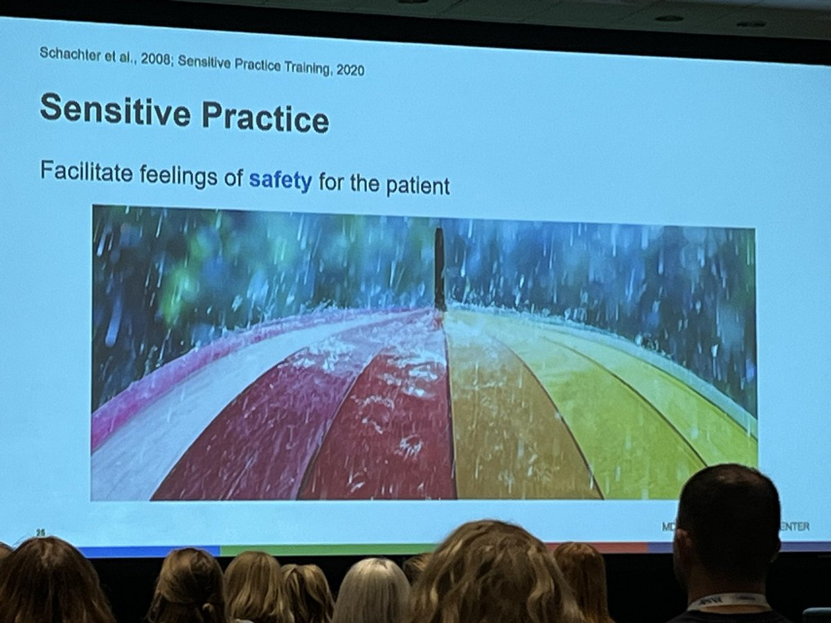 Pillars of Trauma- Informed Care - ‘We need to change our language - what’s happened to you rather than whats’ wrong with you’ important strategy and messages @ASRT #RSNA2023 #caringforpatients @SCoRMembers