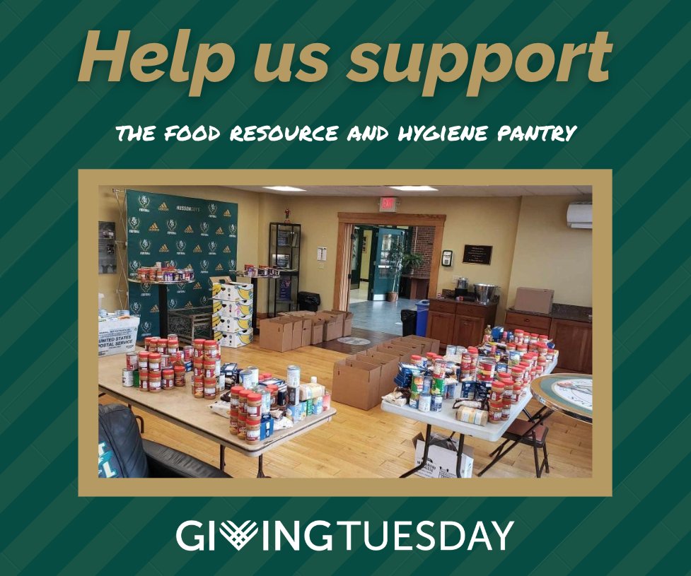 This GivingTuesday, we are supporting the Husson University food, resource and hygiene pantry. Each month, the Food Insecurity and Emergency fund fills the pantry by assembling boxes of non-perishable goods for students in need. Visit husson.edu/alumni/giving/… to donate today.