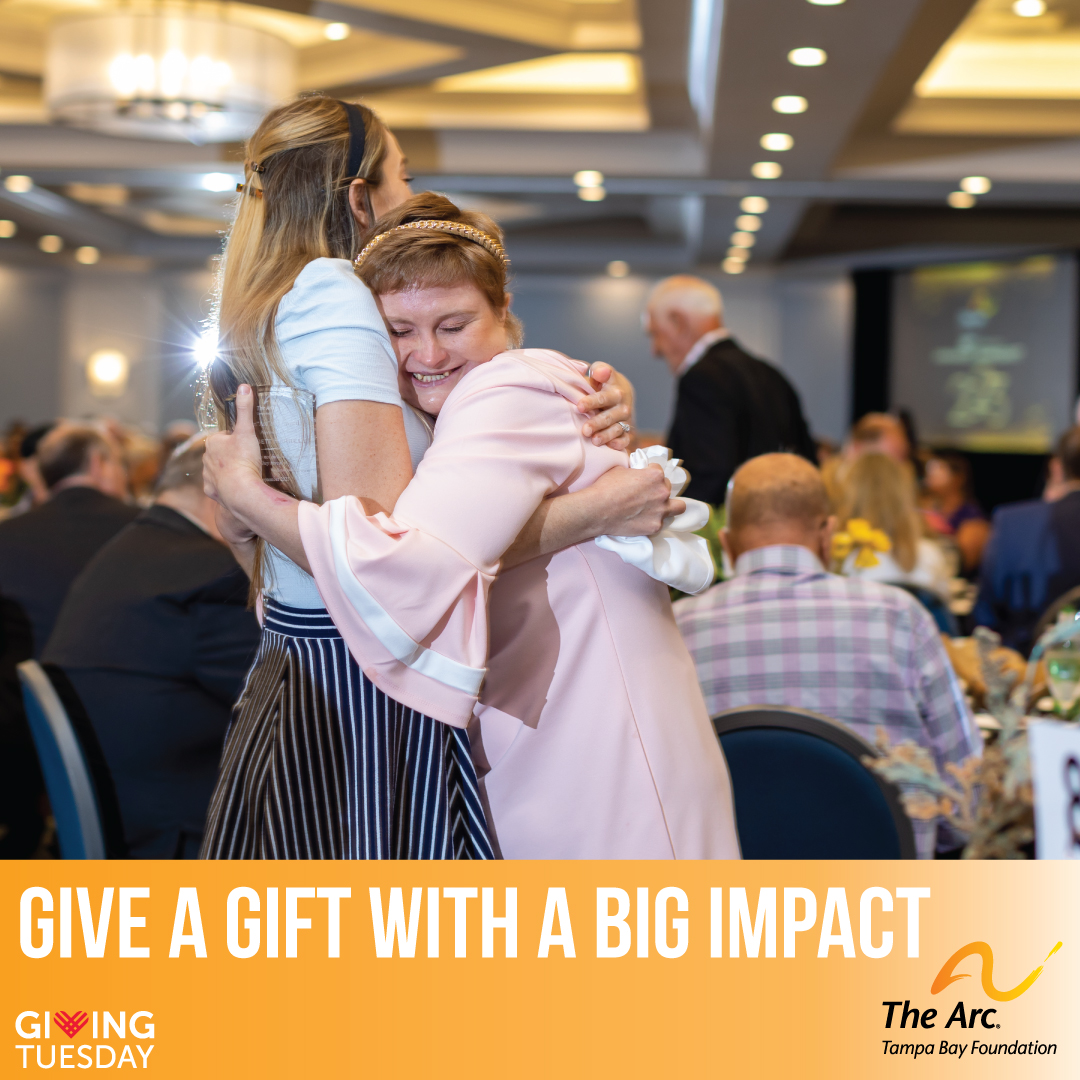 Join us this #GivingTuesday in making a meaningful impact! Your gift helps us continue to provide much needed support services to the people with intellectual and developmental disabilities (I/DD) and their families served by <a href="/thearctampabay/">The Arc Tampa Bay</a>. 
Learn more: tinyurl.com/mr498hcc