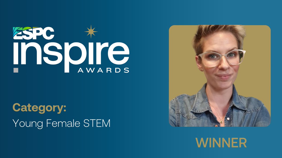 Cheers to @SaraLagerquist, the #ESPCInspireAwards Young Female STEM Award winner! 🎉
Sara’s achievements in STEM help pave the way for more young women to pursue their passion. Here's to the STEM role model we all admire! 👩‍💻🏅 #STEMLeader