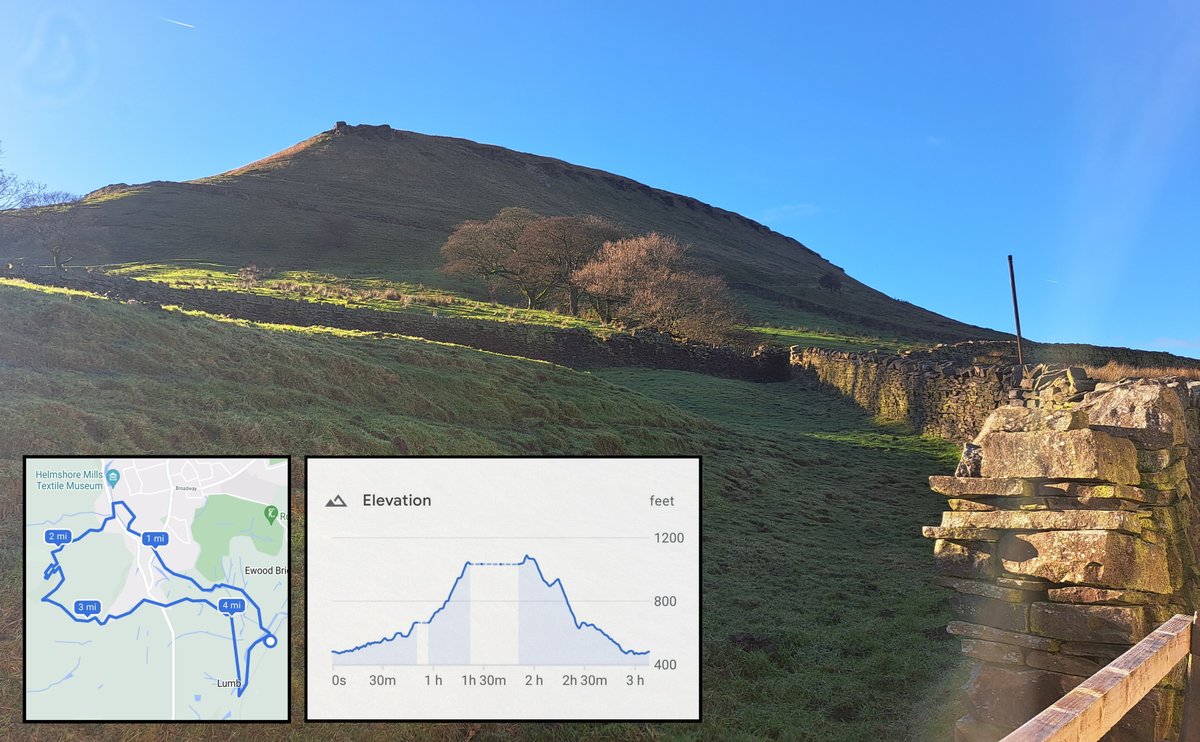 Five miles today, and a steep climb from Irwell Vale Halt to the top of Musbury Hill.
